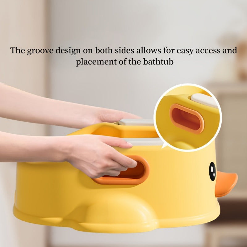 [1744908610274227] Pet Tub For Pets No Power Needed Compact Design Eco-Friendly Duck Shape (Pink)